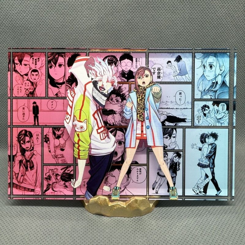 Dandadan Okarun and Momo Acrylic Block