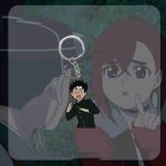 Momo and Okarun Keychain